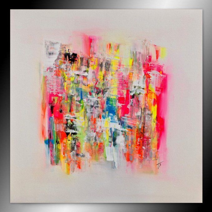 Peinture abstraite contemporaine colorée – Œuvre originale - COLLECTION